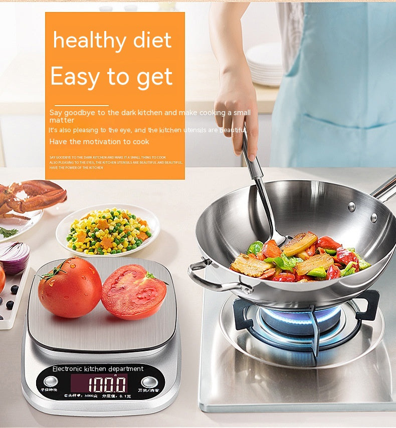 Household Food Kitchen Electronic Scale Stainless Steel